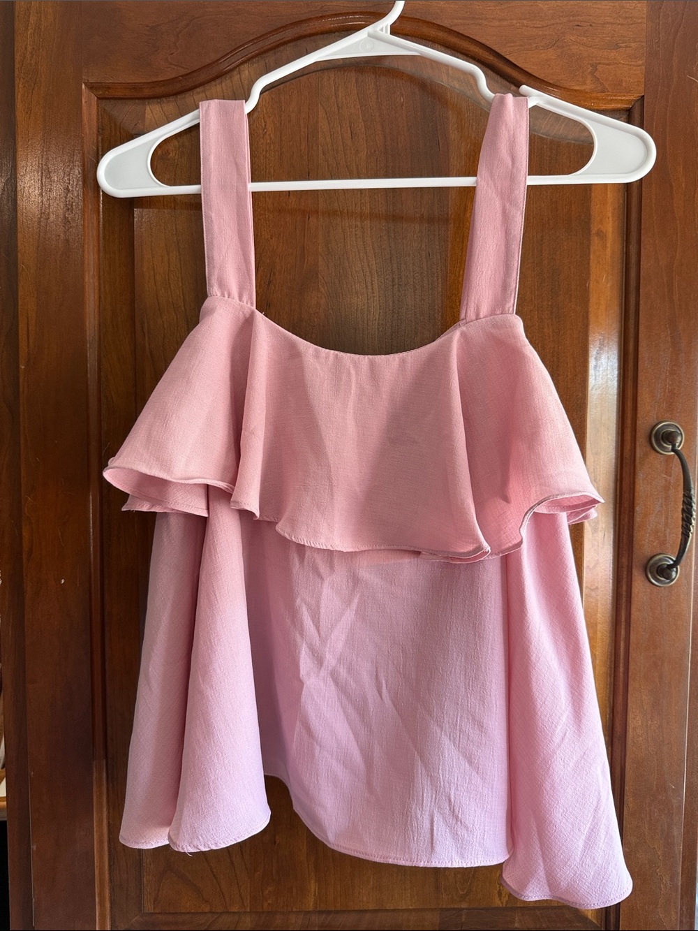 Pink Ruffled Tank Top for Kids - Sleeveless Summer Top